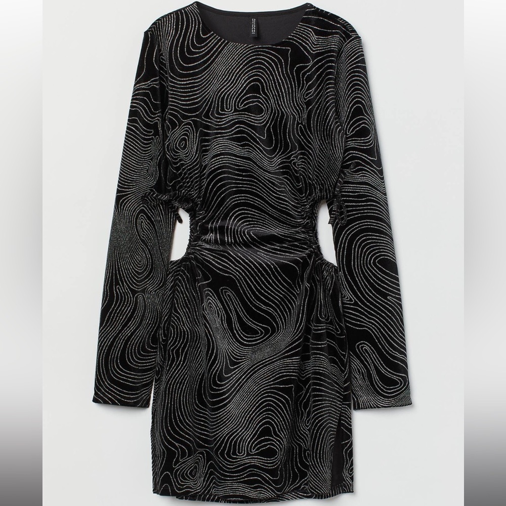 H&M SPARKLY CUT-OUT DRESS (used once)